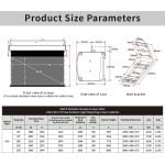 VIVIDSTORM PRO P Slimline Motorised Drop Down Projector Screen for UST Laser Projectors with Acoustic Transparency - Image 4