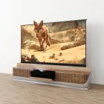 VIVIDSTORM Fully Concealed Premium Motorized Laser TV Cabinet DUNE - Limited Edition - Image 3