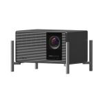 XGIMI TITAN Noir Pro 4K RGB Laser Projector - front angle view on desktop stand